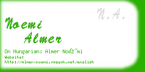 noemi almer business card